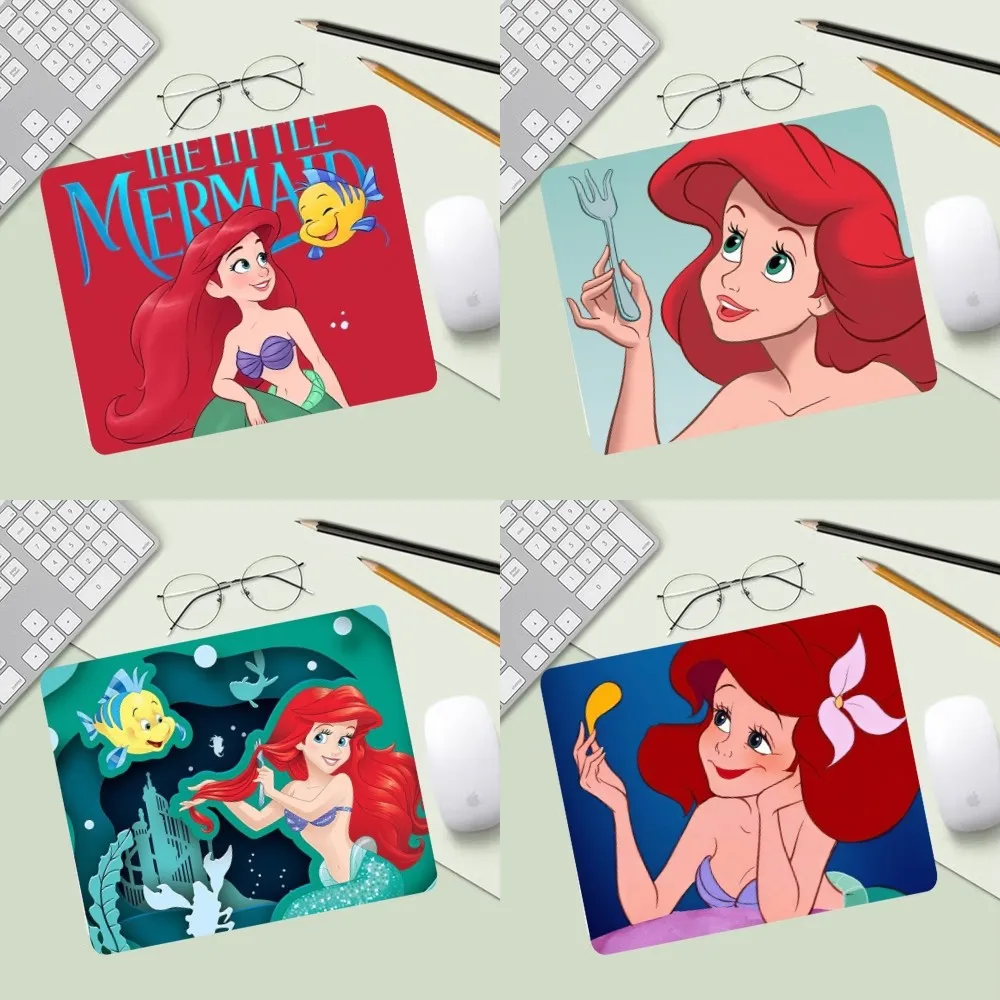 Disney The Little Mermaid Ariel Princess Mousepad Computer Desk Mat Table Keyboard Pad Laptop Cushion Non-slip Deskpad