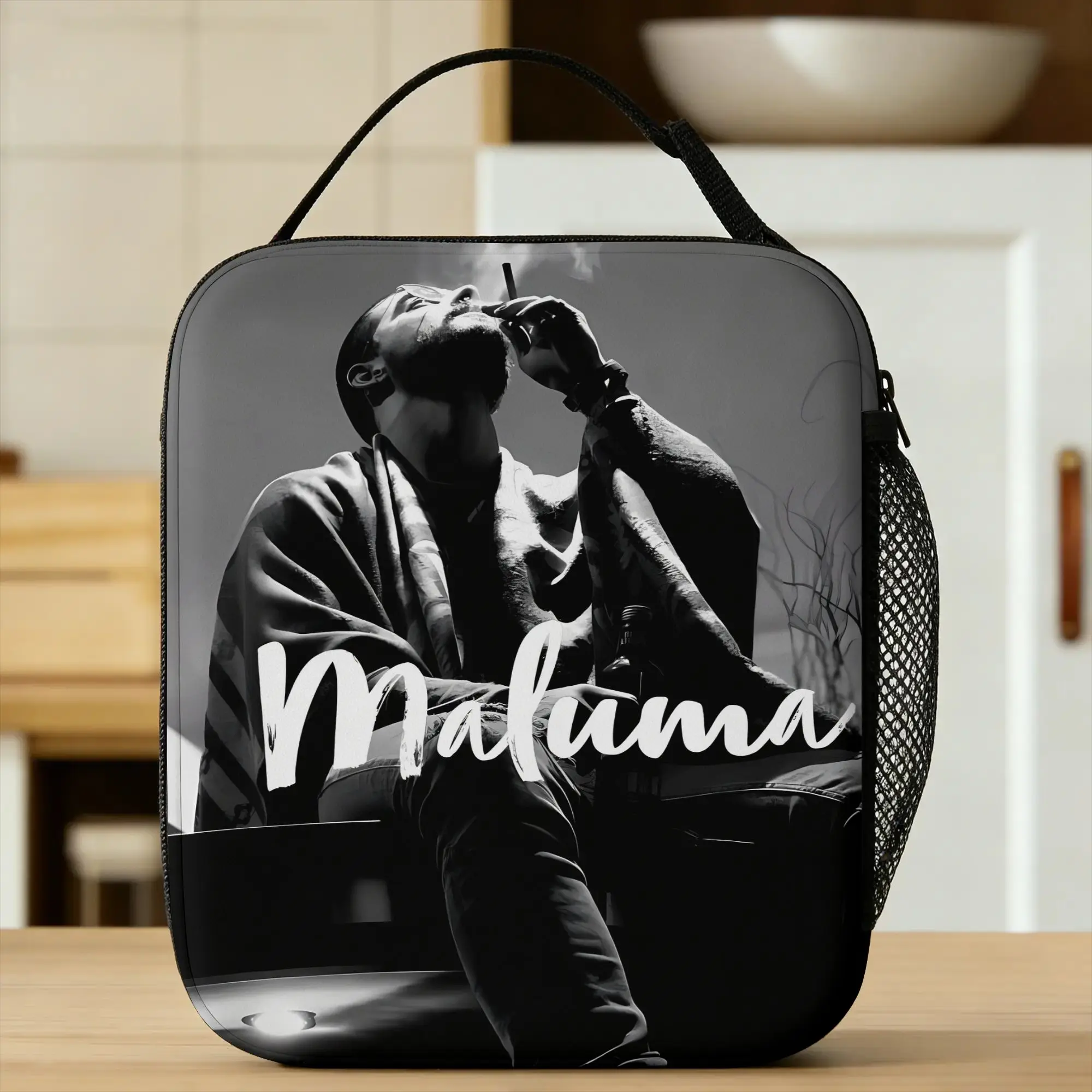 Maluma Rapper Lunch Bag  Vintage Lunch Box For Girls Outdoor Picnic Portable Insulated Cooler Bag Oxford Thermal Lunch Bags