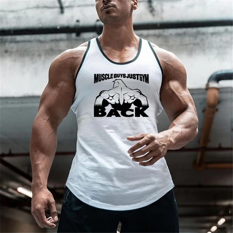 Baumwolle Atmungsaktives Herren Sport T-Shirt Gym Bodybuilding Fitness Slim Fit Tank Tops Sommer Feuchtigkeitstransport Ärmellose Muskelweste