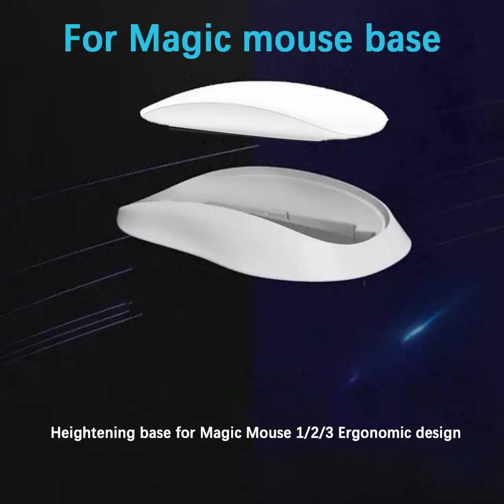 Universal 3D printed Mouse Base For Magic Mouse 1/2/3 Ergonomic Base Mouse Palm Rest Elevated Design Charging Mouse Pad Gel