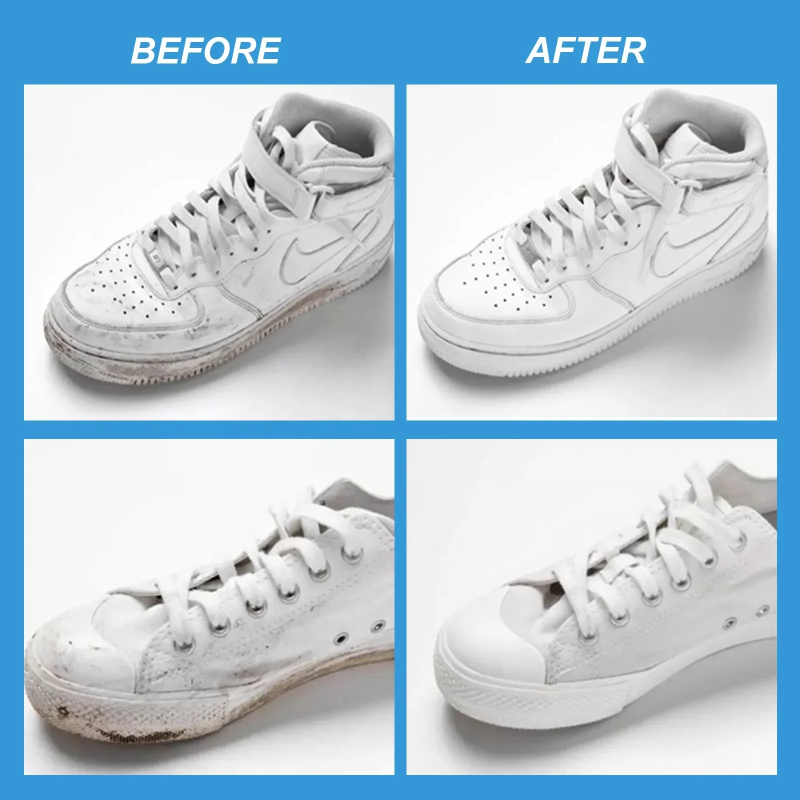 Water-free shoe cleaner oxidation stain removal whitening gel does not damage shoes yellow shoe cleaning foam detergent set