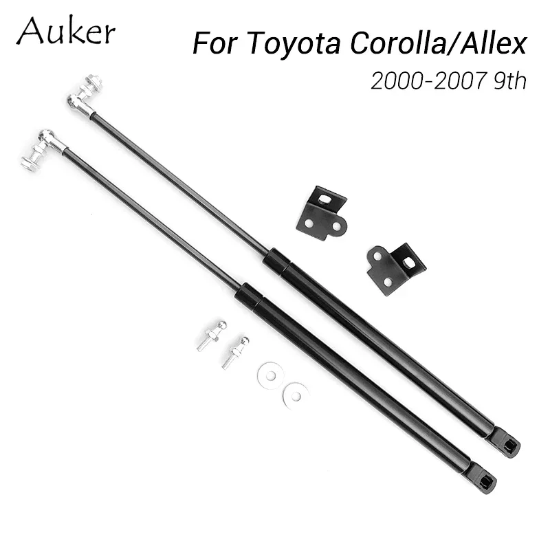 For Toyota Corolla Allex 2000-2007 9th E120/E130 Car Bonnet Cover Lift Gas Spring Shock Bracket Strut Bars Hydraulic Rod Styling