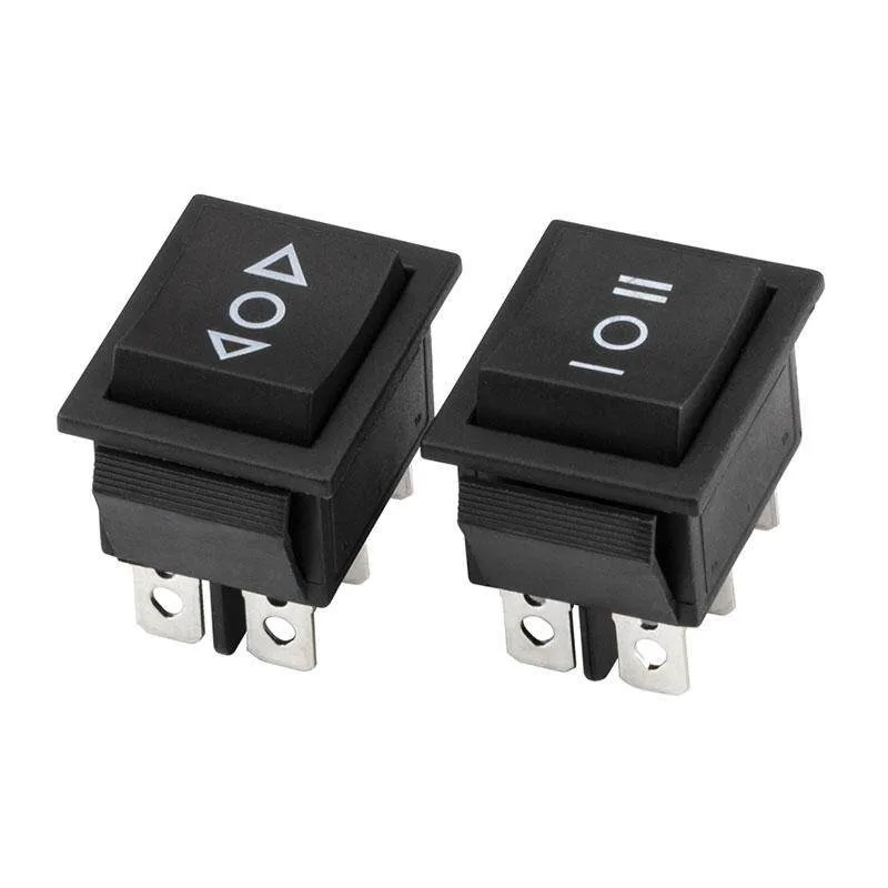 

Self-resetting rocker switch KCD4 (power switch I/O, 4-pin / 6-pin, 16A 250VAC, 20A 125VAC, KCD4, 2/3 positions)