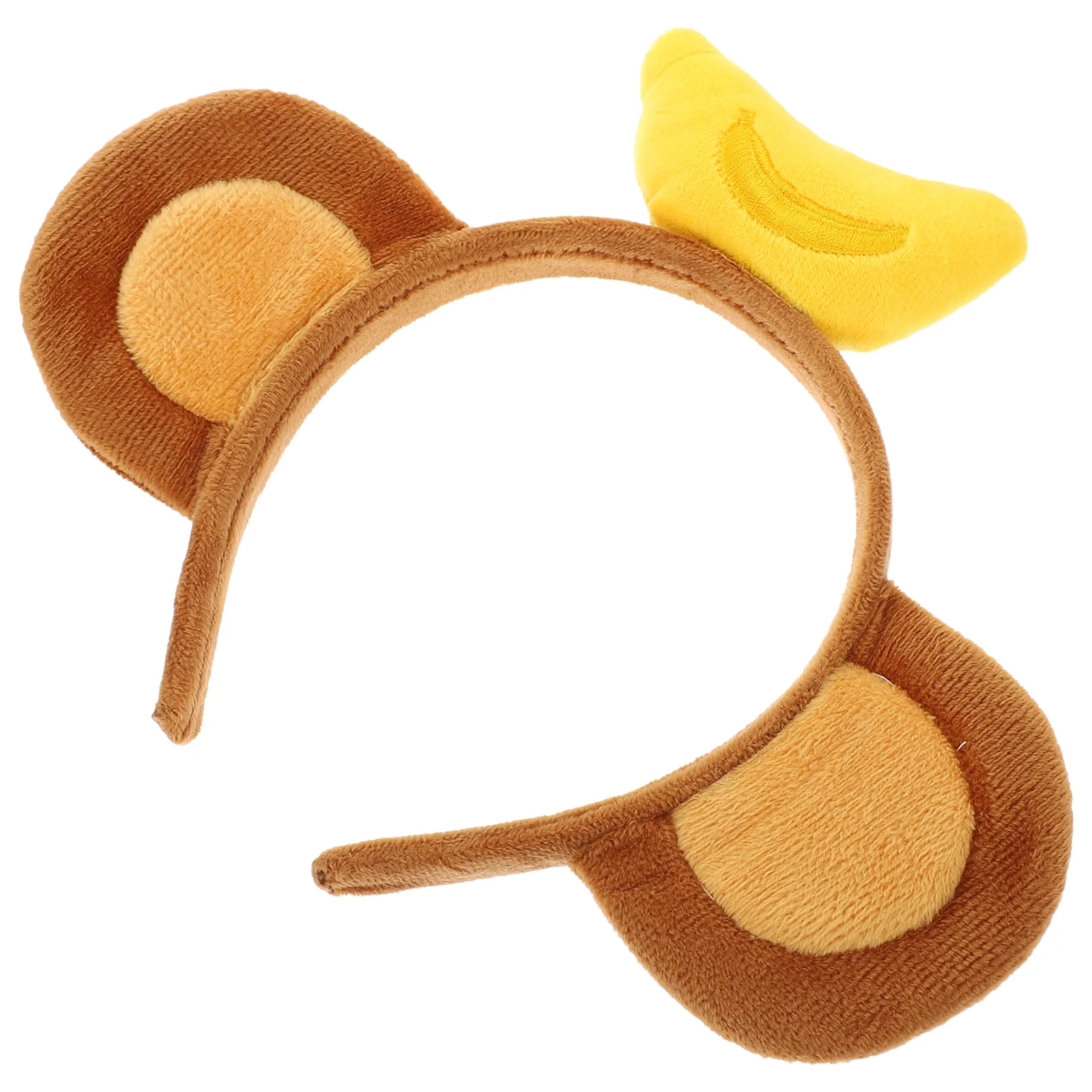 

Monkey Ear Headband for Party Crown with Banana The Top Animal Ears Fabric Cute Women