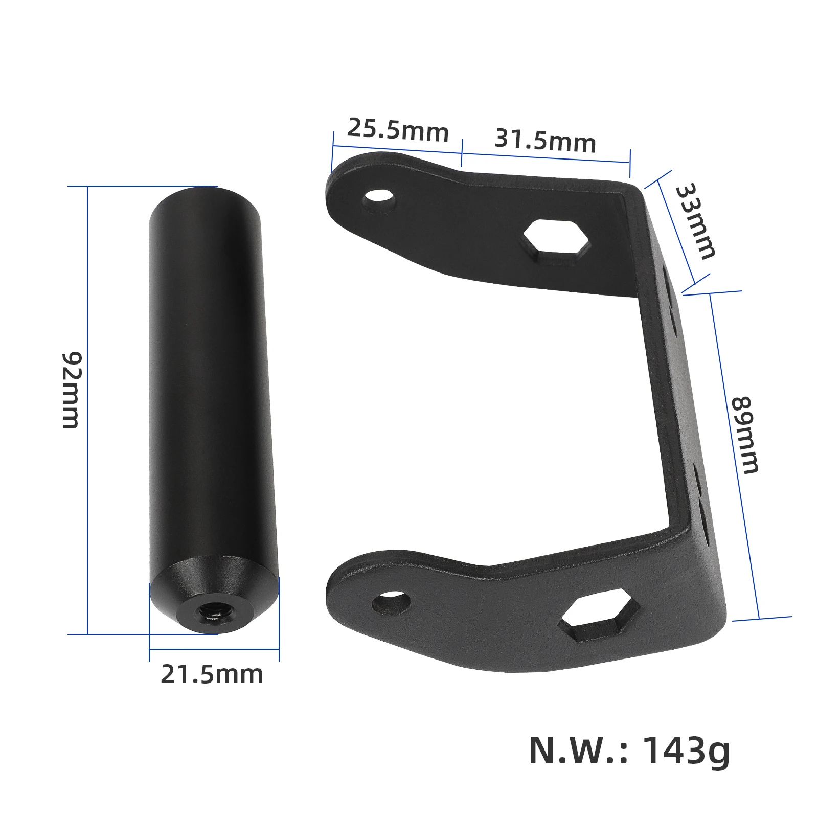 Handle Bar Rear Bracket Universal Handle Kit Aluminum Electric Scooter Modified Accessories