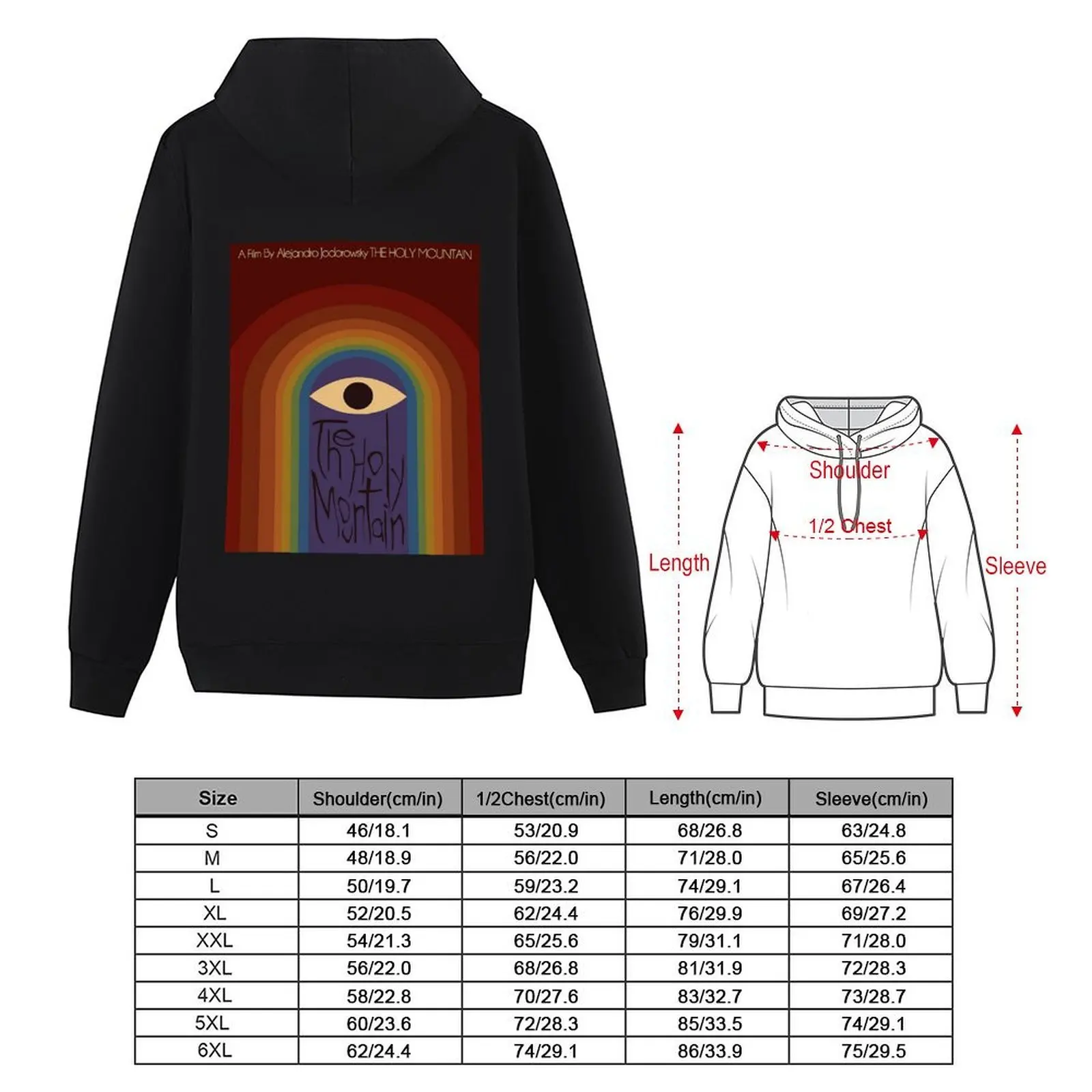 The Holy Mountain Hoodie ملابس رجالية سترة شتوية ملابس رجالية ملابس رجالية بلوفر هوديس