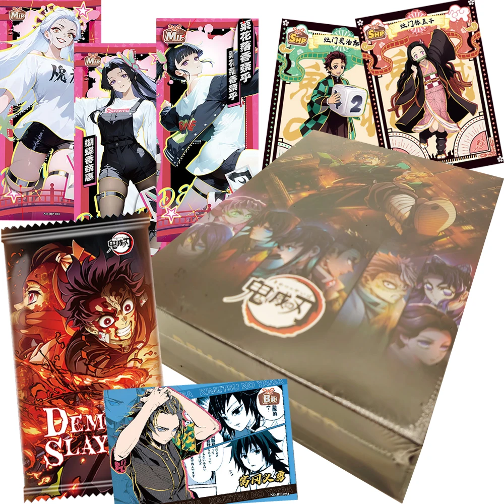 

Wholesale Demon Slayer Collection Cards Kochou Shinobu Art Personality Unique Anime Special-shaped Metal Cards Festival Gifts
