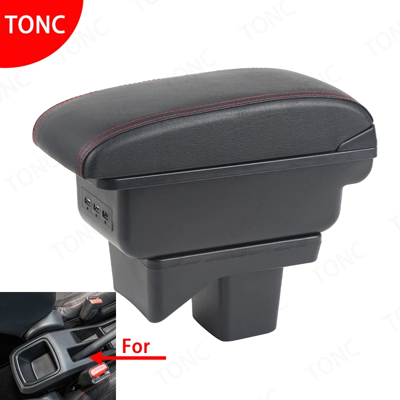 For Perodua Axia Armrest Box For Perodua Axia 2023 2024 Center Console Storage Box Organizer with Cup Holder and USB