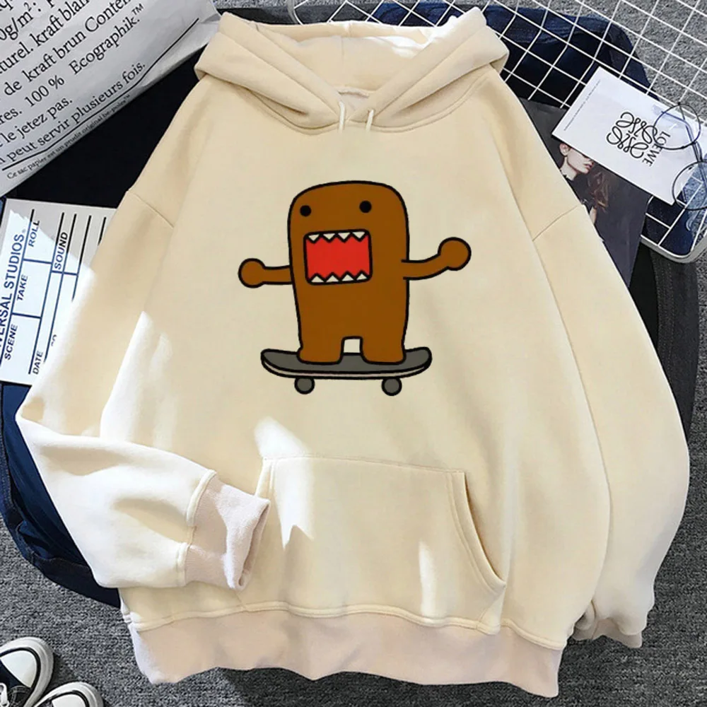 Domo hoodie winter streetwear anime sweater harajuku women sweatshirts pullover athleisure anime youthful Y2K