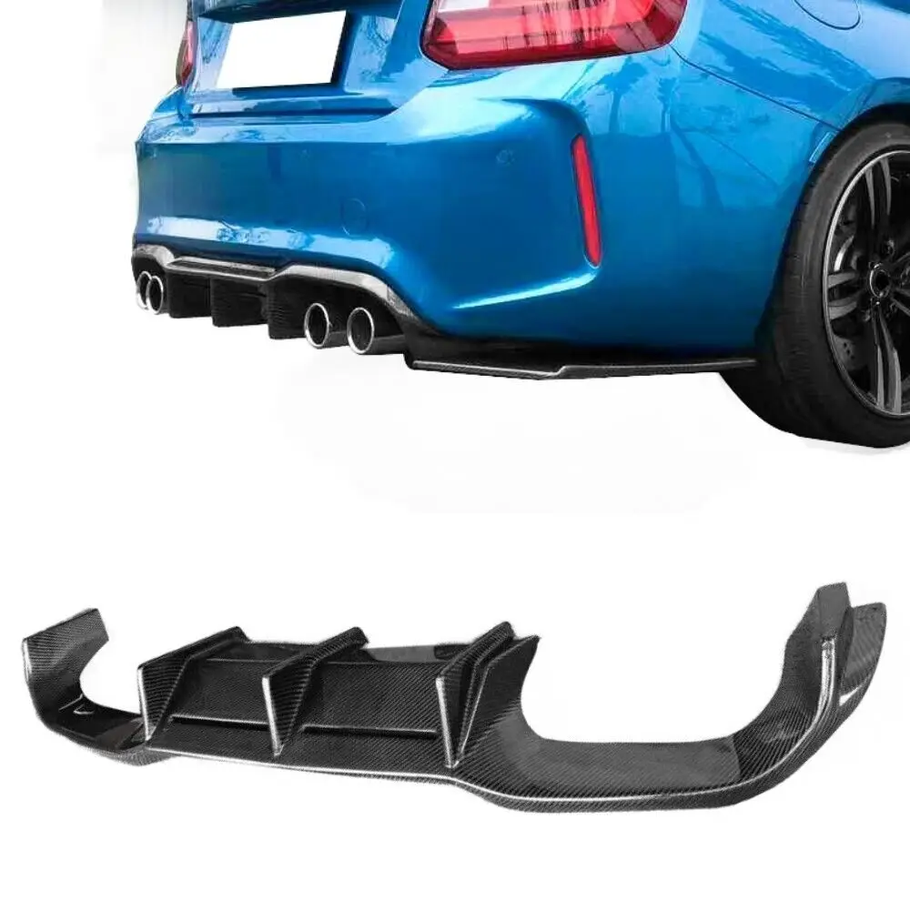 

Carbon Fiber Car Rear Bumper Diffuser Lip for BMW F87 M2 Coupe 2016-20