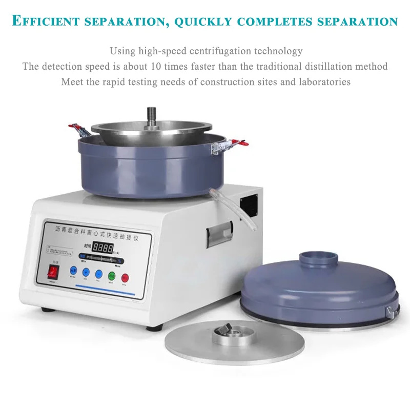 High Quality Digital Centrifuge Vacuum Extractor for Asphalt Mixture DLC-6 Model 750W Motor 4kg Hopper 1 Year Warranty