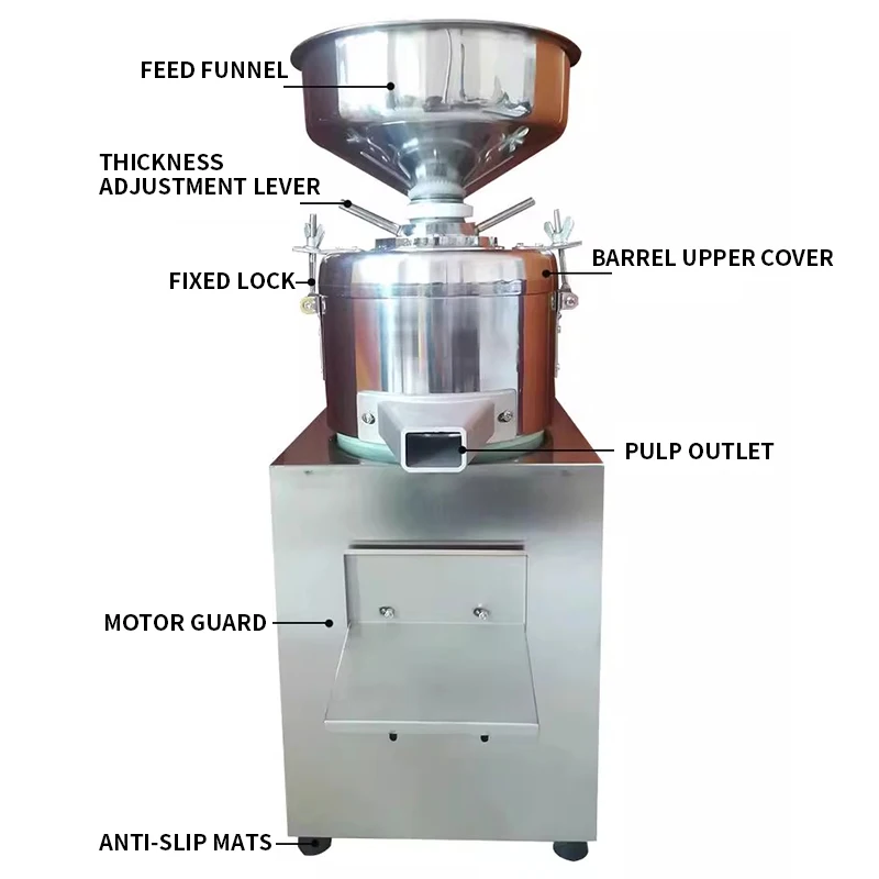 Máquina eléctrica automática para moler pasta de pimienta, molino coloidal de mantequilla de cacahuete Vertical/Horizontal, capacidad de 15 KG/H, 800W