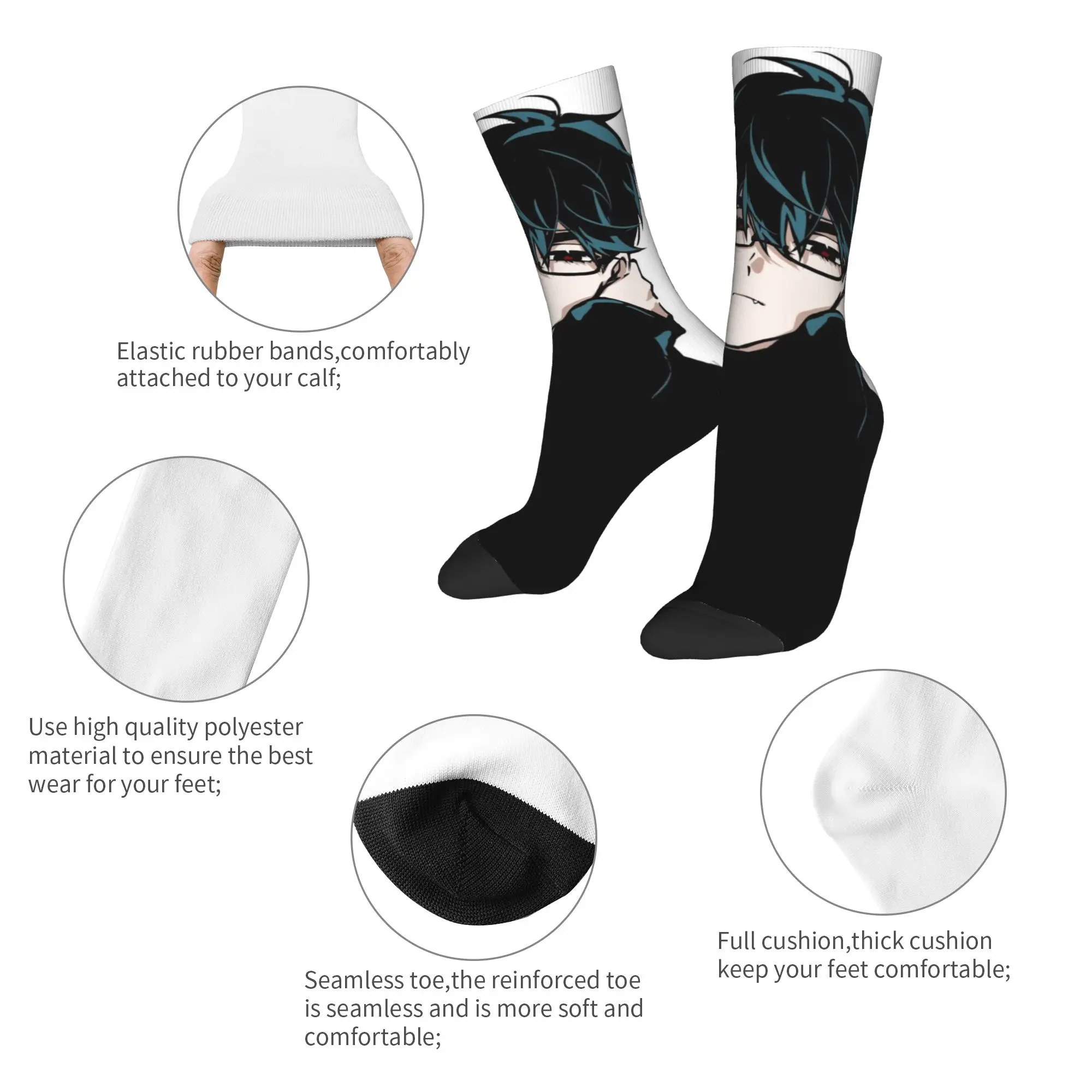 الرجال النساء إيفان الغريبة المرحلة أنيمي الجوارب عدم الانزلاق فستان المنزل الجوارب الهدايا الصغيرة