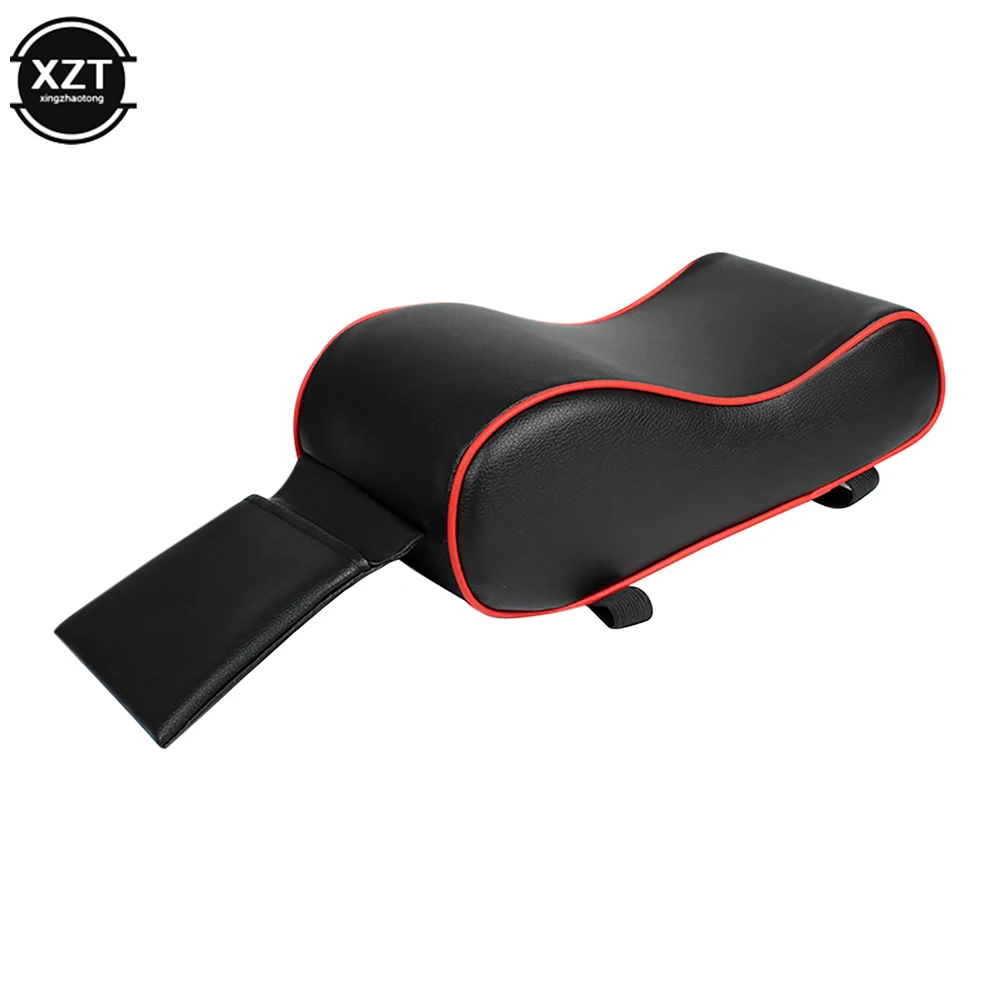 Car Memory Foam Armrest Cushion Center Console Armrest Pillow With Mobile Phone Holder Storage Bag Car Armrest Box Mat Pad