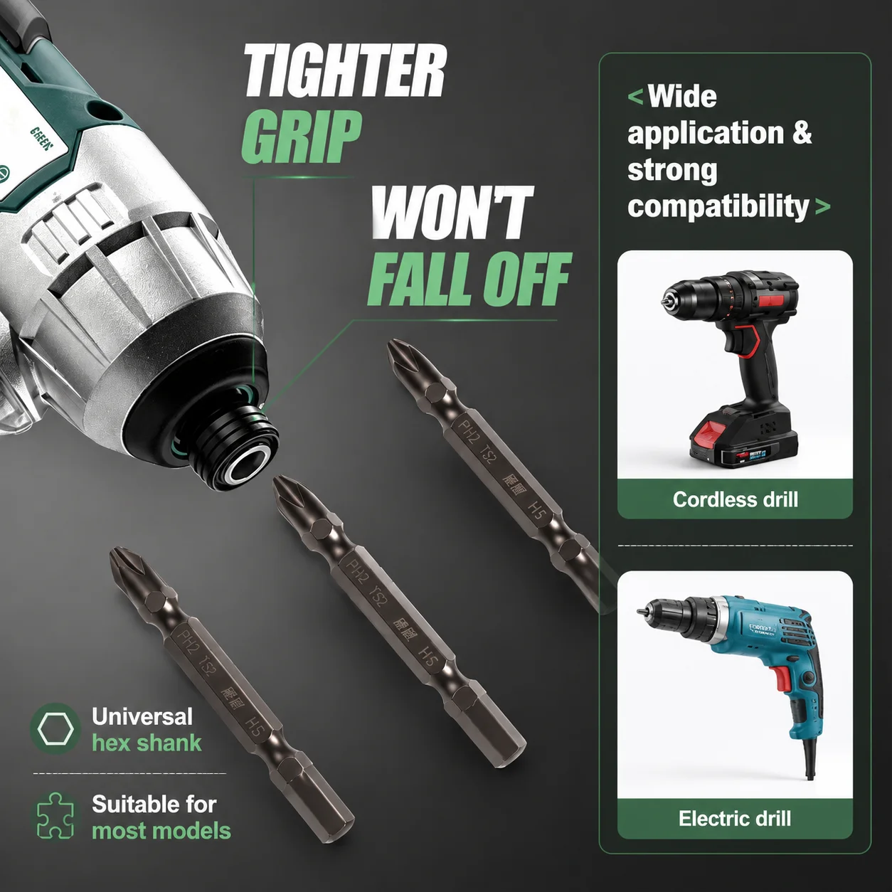 Strong Magnet High Hardness Double Head Hex Screwdriver Bits Dual Purpose Two End Drill Bits Electric Screwdriver Repair Work