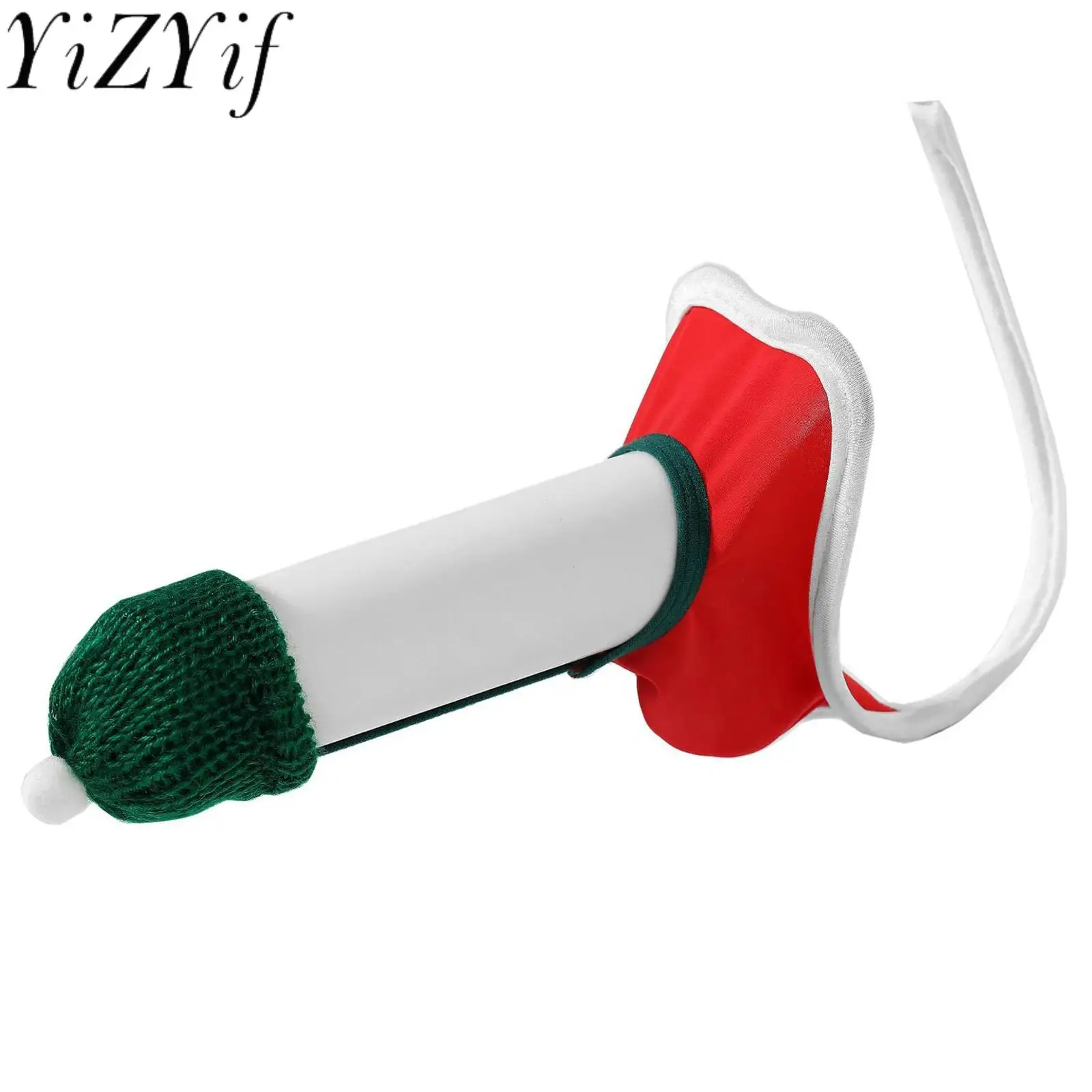 ملابس داخلية مثيرة للرجال لعيد الميلاد على شكل حرف C ملابس داخلية مجوفة من الأمام مع قبعة صغيرة ملابس داخلية لألعاب الزوجين الليلية للمواعدة #1