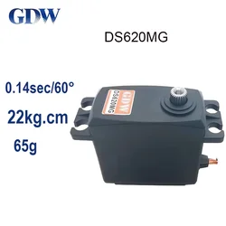 GDW DS620MG 22kg High Voltage Metal Gears Standard Digital Brushless Servo For 1:8 1:10 RC Car/Fixed Wing/Boat/Robot Arm Robotic