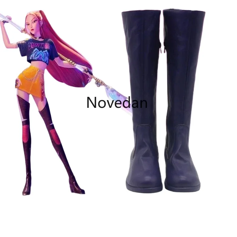 K Anime Pop Demon Hunters zapatos Huntrix Zoey Mira Rumi botas Halloween carnaval fiesta Comic Con Cosplay disfraz yi;4
