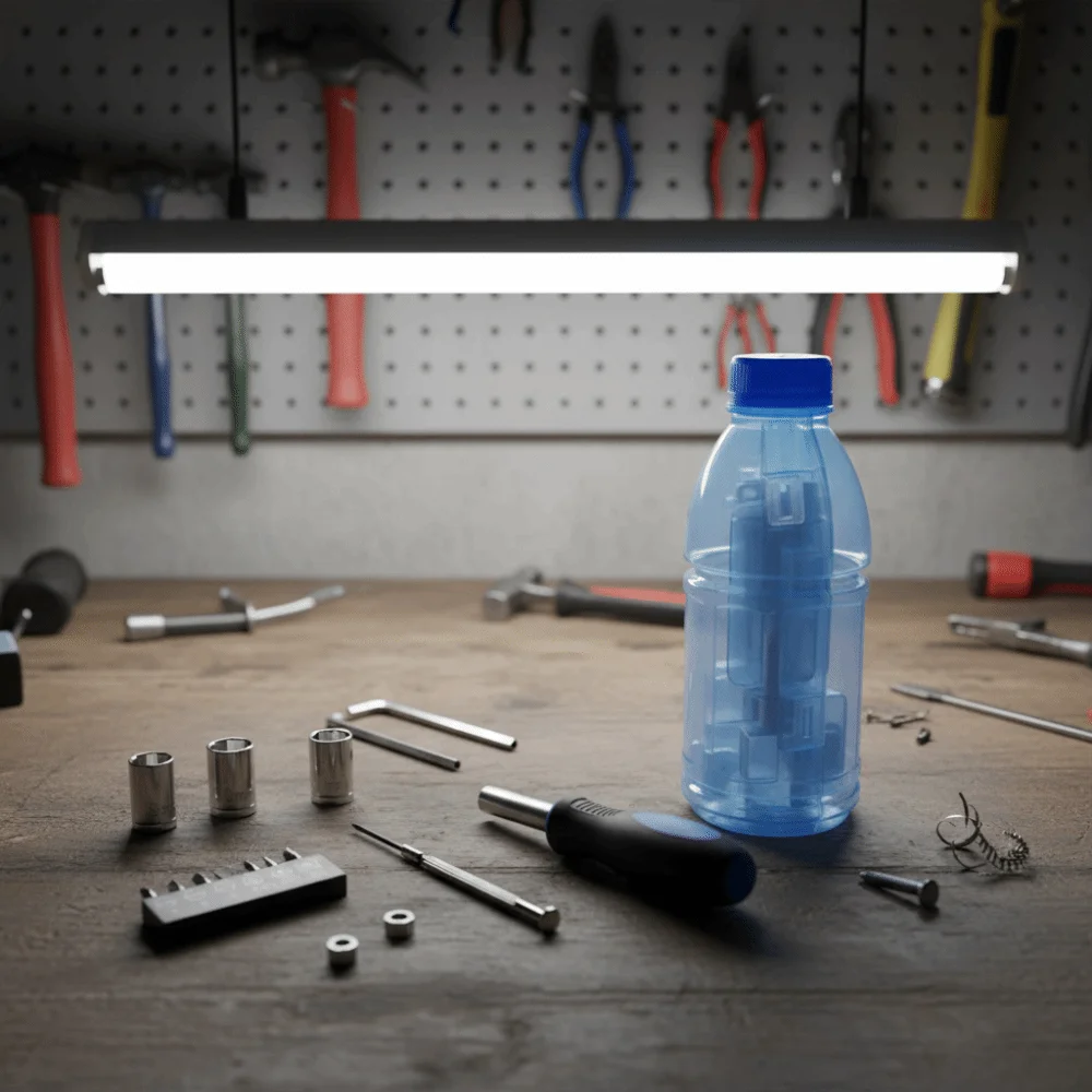 

Comfortable Design Bottle-Design Screwdriver Wear-Resistant Sky-Blue Hand Tool Kit Long-Lasting Bottle Design Tool Set