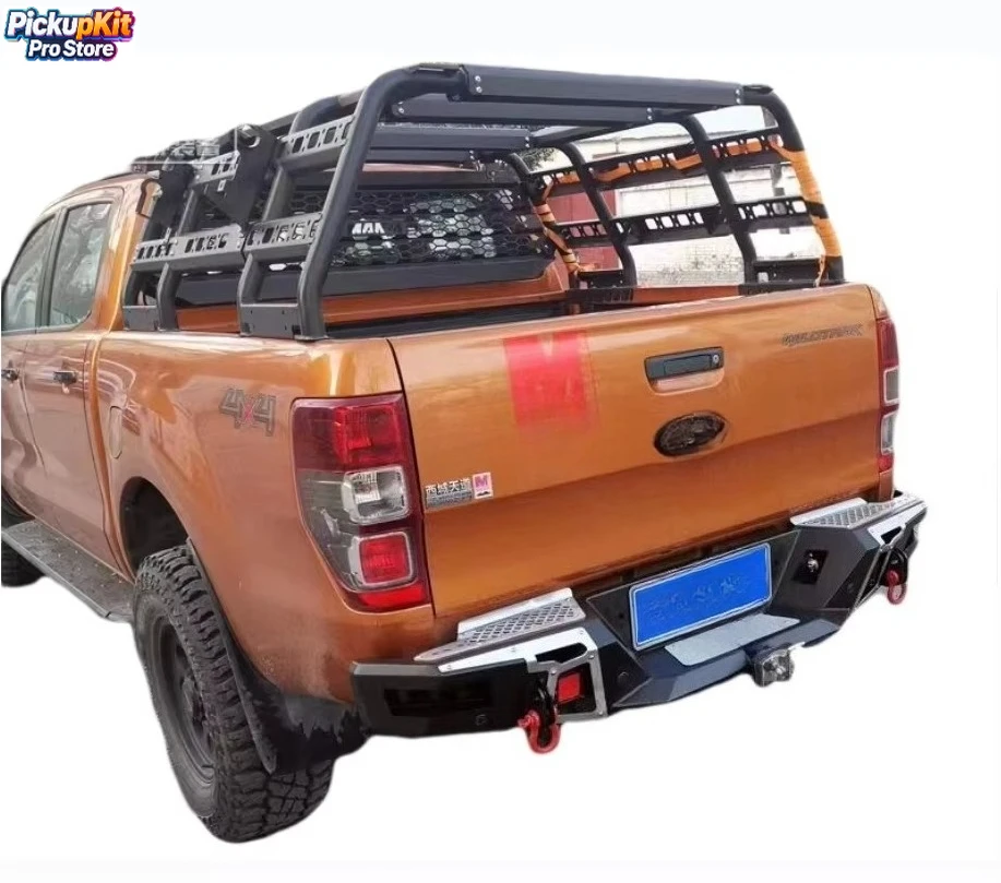 

Ranger T6/T7/T8 Deluxe Bumper 4x4 Off-Road Steel Rear Protection