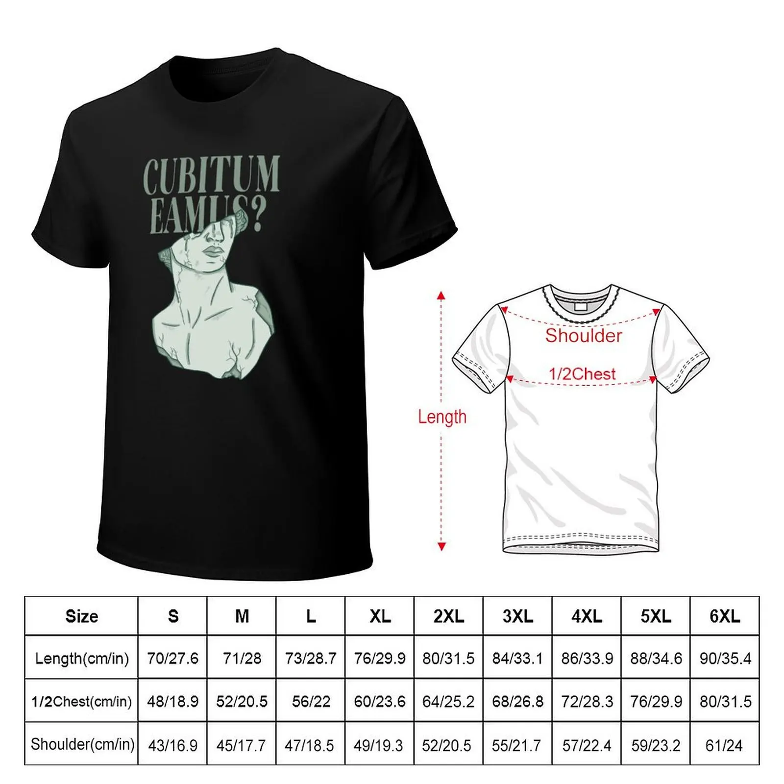 cubitum eamus the secret history T-Shirt Casual Loose Fit Short Sleeve T-Shirt