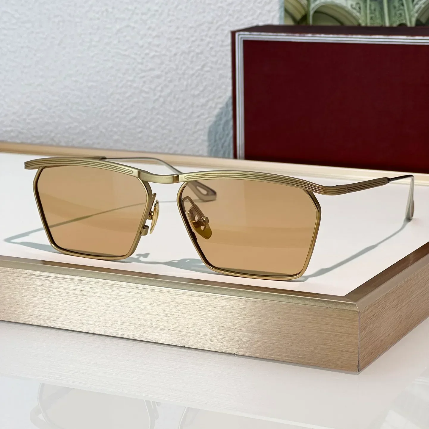 Okulary przeciwsłoneczne damskie i męskie w stylu ABRESSON, anty-ultrafioletowe, retro, pełna oprawka, specjalny design, losowe pudełko.