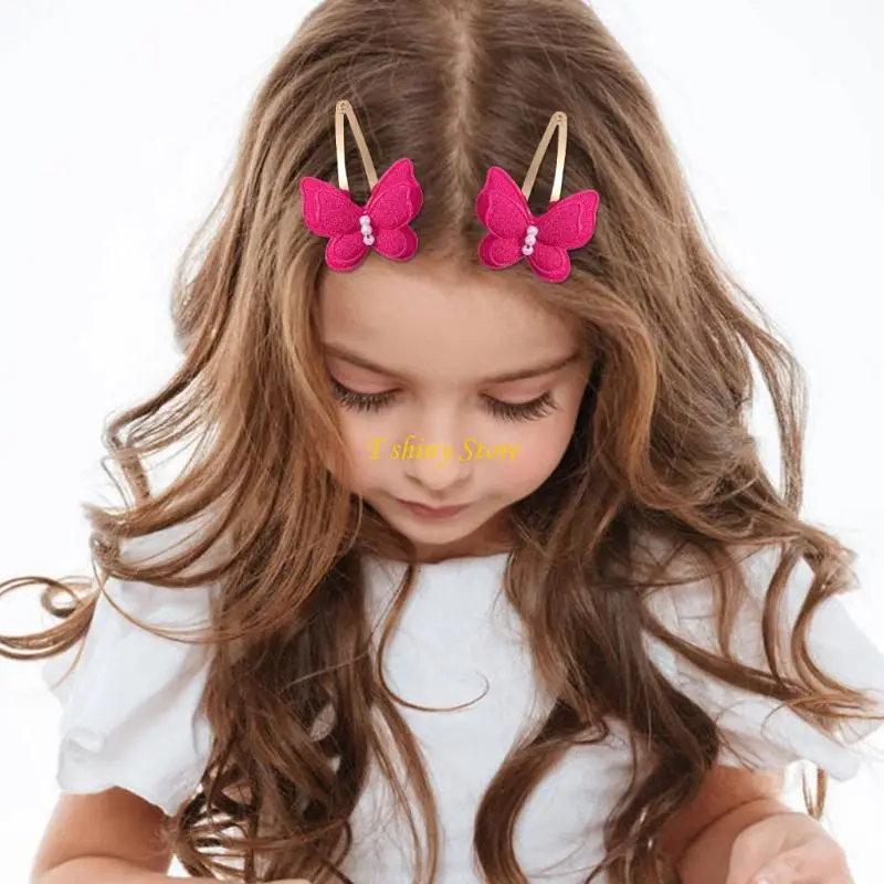 N58F 4pcs Eyeing Catch a doppio strato Assicca cuccia per capelli per donne e bambini in metallo per l'evento quotidiano e