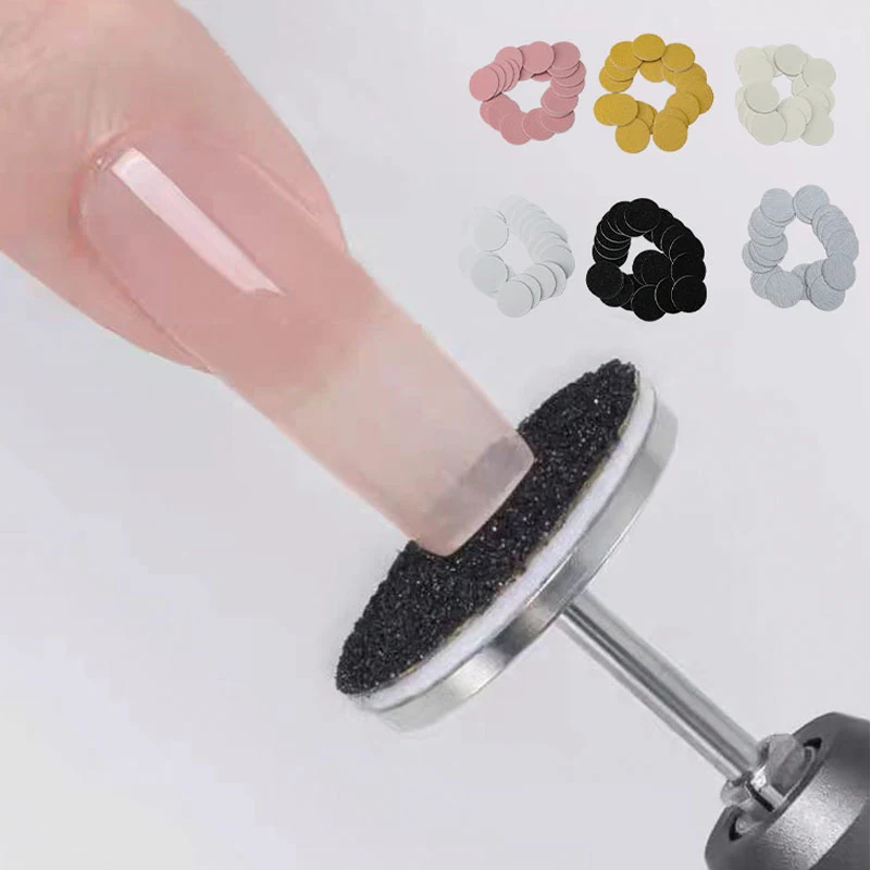 20 قطعة المتاح باديكير طحن الملفات استبدال الصنفرة الجلد الميت الملمع إهاب الكالس إزالة منصات القرص قدم أدوات العناية