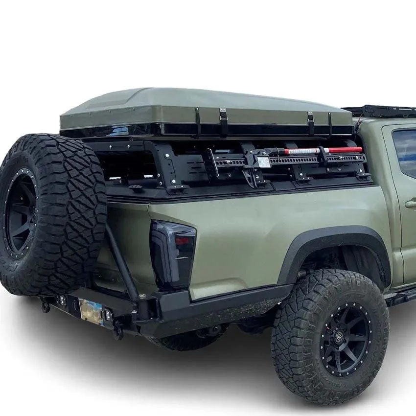 Lamax Universal Overland Aluminum F150 Truck Bed Rack System For Pickup 