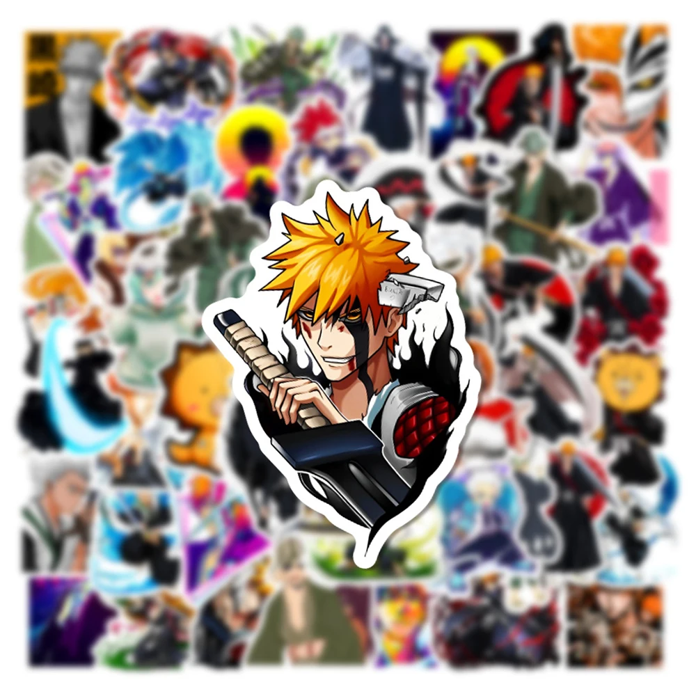 10/30/50pcs Cool Classic BLEACH Anime Stickers Cartoon Kids Sticker Toy Stationery Notebook Phone Kurosaki Ichigo Manga Decals