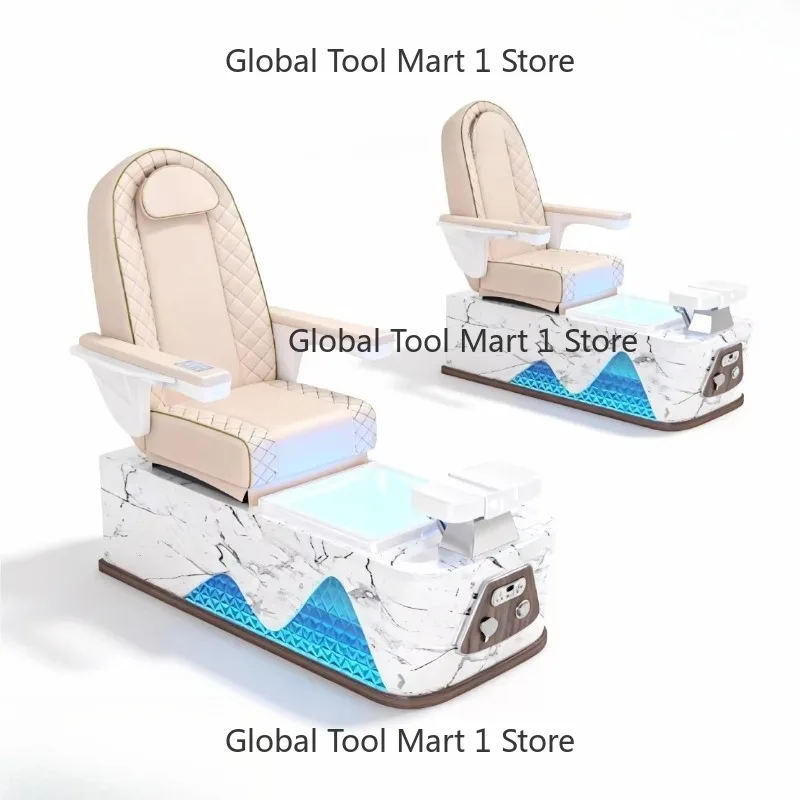 

Wholesale Lu-xury Pipeless Whirlpool Discharge Pump Massage Foot Spa Pedicure Chairs for Be-auty Salon