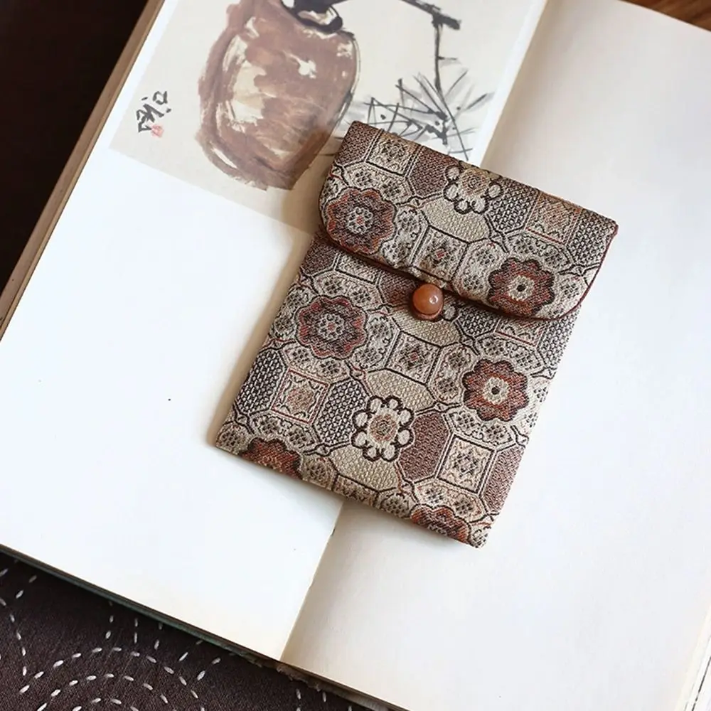 المطرزة الديباج مجوهرات حقيبة التخزين القطن لوحة صحية صغيرة الحقيبة متعددة الوظائف هدية حقيبة ملابس