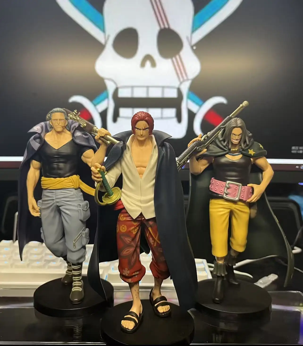 En stock, Bandai Original Banpresto One Piece The Departure Yasopp Benn Beckman, figura de personaje de anime, modelo de juguete, regalo
