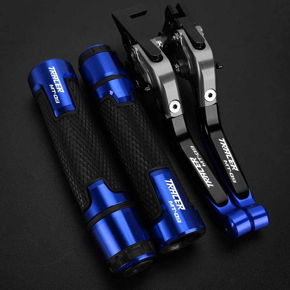 

Motorcycle Accessories Adjustable Brake Clutch Levers Handlebar grips ends FOR YAMAHA MT09 TRACER MT09TRACER 2015-2020 2019 2018