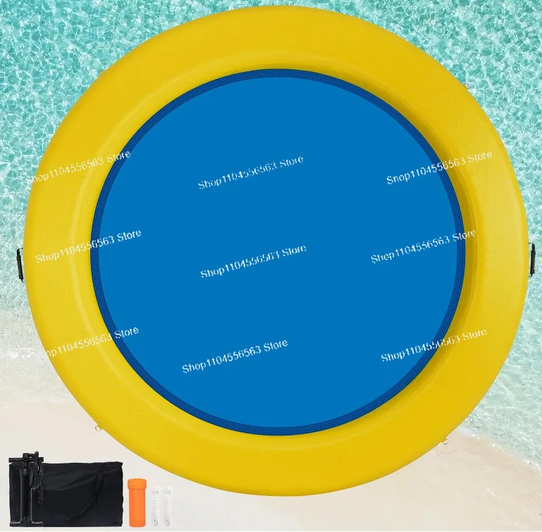 New Inflatable Pool Lounge Chair – Drop-Stitch PVC Floating Platform, Portable Water Hammock for Swimming Pool