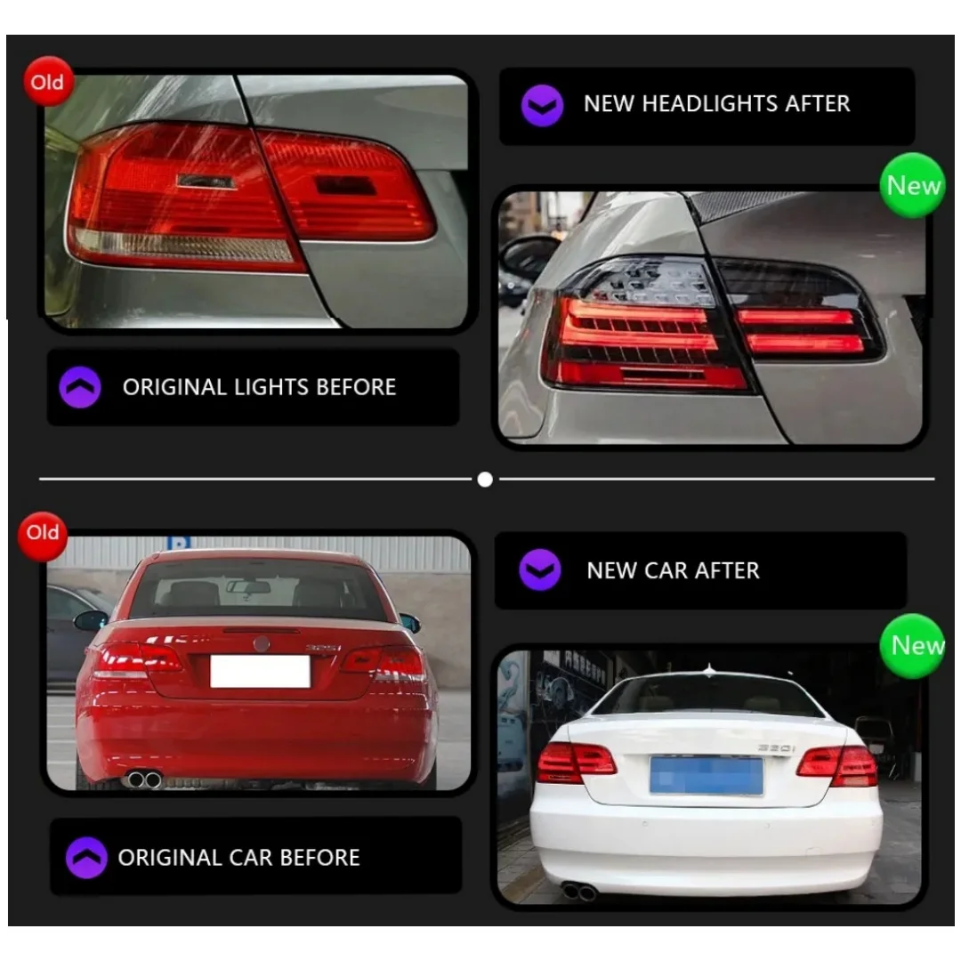 

Car Accessories For 2006-2013 BMW M3 E92 Tail Light 330i 335i Car Lights LED Rear Stop Lamp DRL Brake Signal Reversing