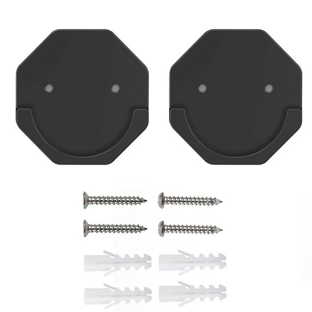 2X Bathroom Shower Curtain Rod Holder Wall Mount ABS Build Holds Shower Rods up to 20 Pounds Designed to Prevent Rod Falling