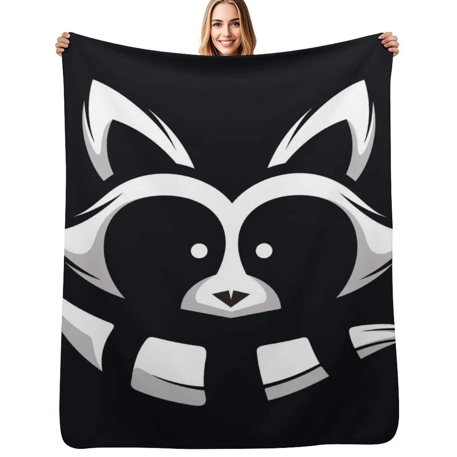 

Racoon Throw Blanket for winter Multi-Purpose Moving Thins Blanket