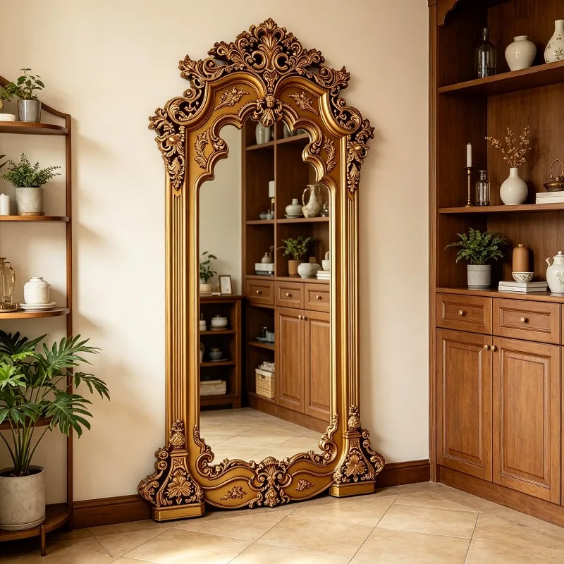 Girls Bedroom Mirror Moving Funky Living Room Nordic Full Body Xenomorph Luxury Bathroom Bathroom Floor Espelhos Home Products