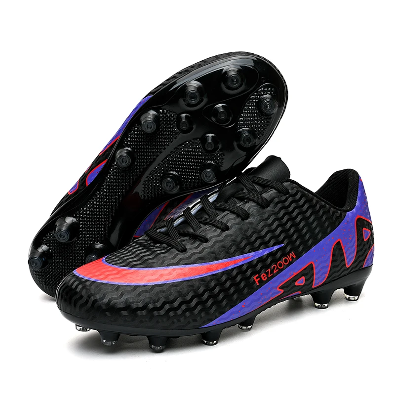 TF/FG Men's Soccer Shoes Outdoor Sneakers for Football Training Low Top Football Boots Grass Non-slip Zapatos De Fútbol EU 35-45