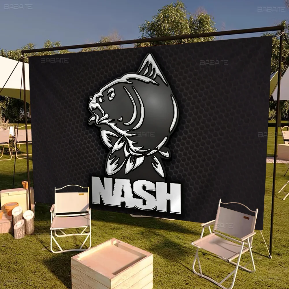 Nash Fishing Logo Flag Banner INS Style Outdoor Party Decoration Atmosphere Flag