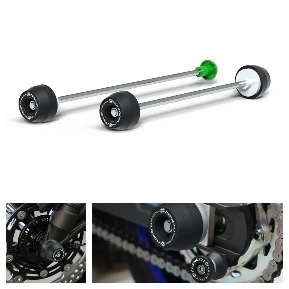 

For Kawasaki ZX-6R ZX636 2024-2025 Front Rear Axle Fork Crash Slider Motorcycle Wheel Hub Anti-Collision Block