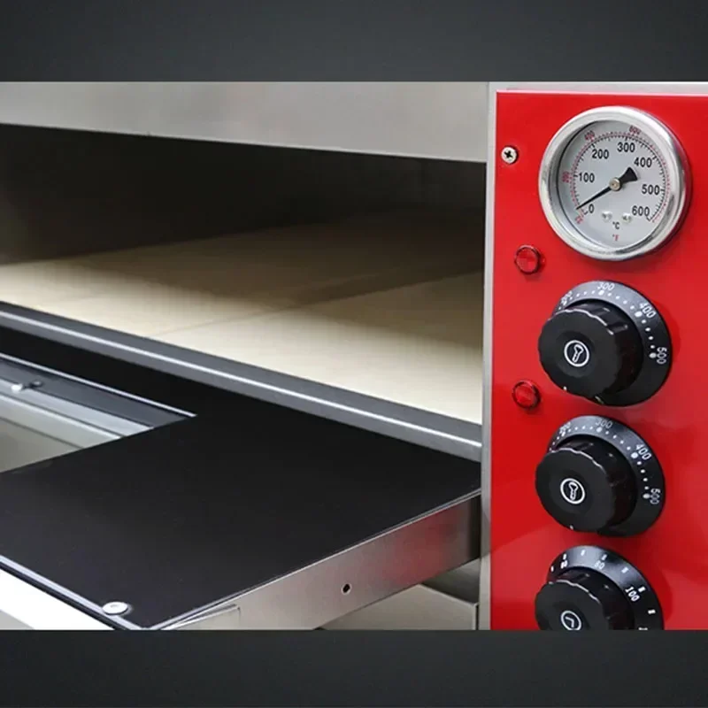 فرن بيتزا كهربائي احترافي تجاري بطبقة واحدة 220 فولت فرن بيتزا إيطالي بيتزا 500 درجة سمكة دجاج مشوية م