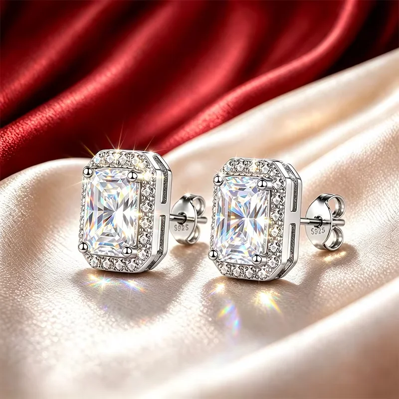 0,5~2,0 Karat ovale Moissanit-Ohrringe aus 925er Silber mit GRA-Zertifikat, modischer Hochzeitsschmuck, Brautschmuck, Jubiläumsgeschenk – Detail 13