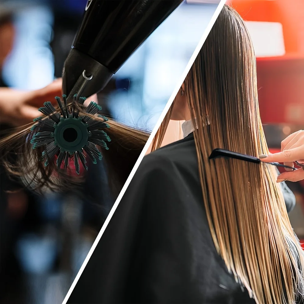 Set Sikat Rambut Rias Sisir Penata Rambut Sisir Bantalan Udara Pijat Kulit Kepala Sisir Rambut Detangling untuk Semua Jenis Rambut