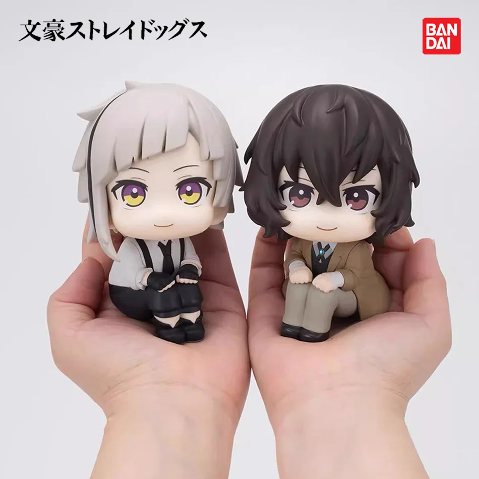 Original MegaHouse LooK Up Bungou Stray Dogs Dazai Osamu Nakajima Atsushi Action Figure Toys PVC Model Collection Kwaii Q Doll