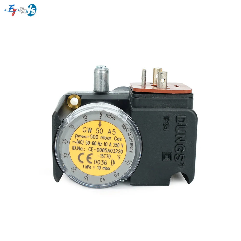 DUNGS GW50 A6 Gas Pressure Switch 5-50mbar Adjustable Pressure Monitor For Burner Boiler Combustion Control IP54
