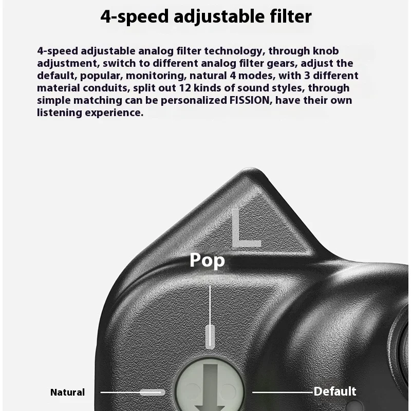 Tanchjim FISSION-auriculares intrauditivos dinámicos con Monitor de música HIFI, resistentes al agua, filtro ajustable de 4 velocidades, Cable intercambiable DMT5