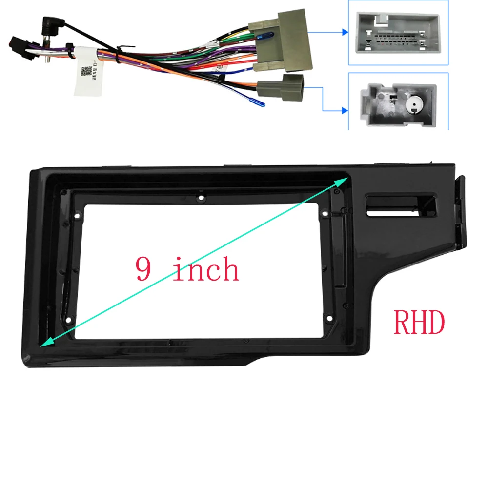 RSNAVI 2 DIN 9 pollici 10.1 pollici adattatore Facia telaio auto per Honda Fit Jazz 2014-2019 Android Radio Dash Fitting Panel Kit