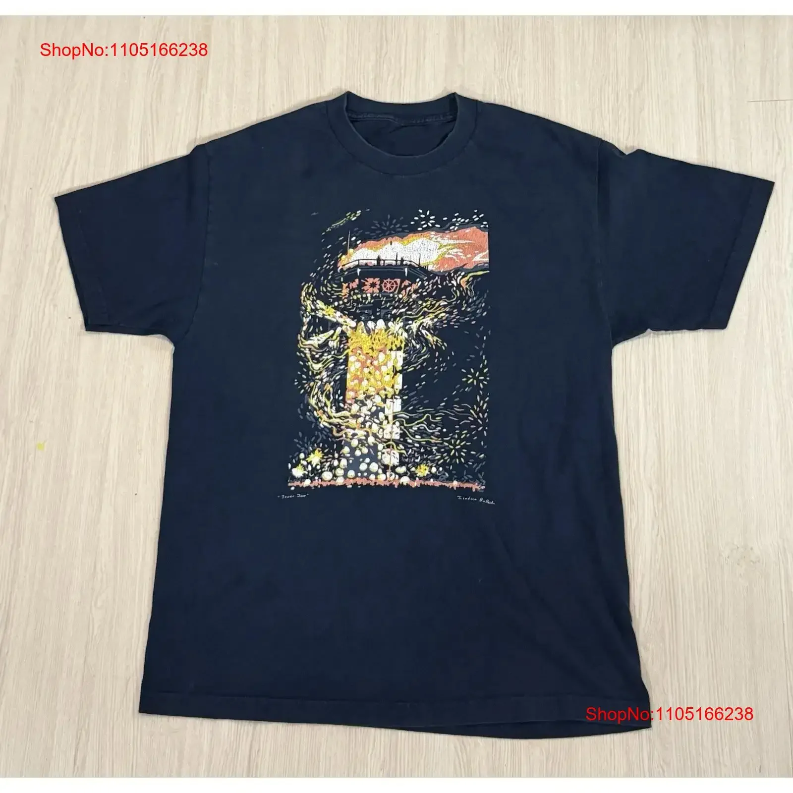 RARO Vintage Phish Tower Jam camiseta L XL Loring Maine IT Festival Isadora Bullock vintage lavado Unisex transpirable ligeramente